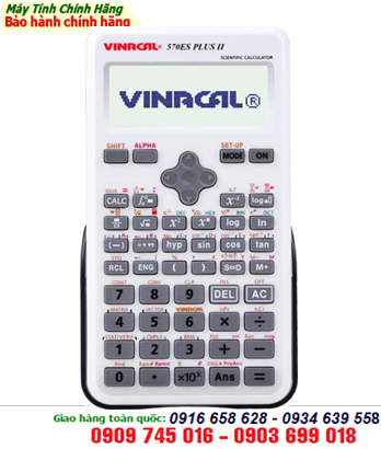  Máy tính Vinacal 570ES Plus II chính hãng - Bảo hành 2 năm (vỏ màu XÁM)